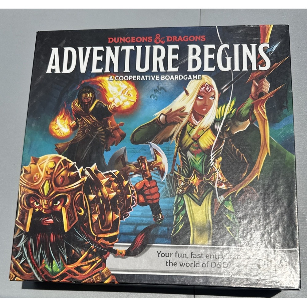 Dungeons & Dragons Adventure Begins Board Game 99% Complete